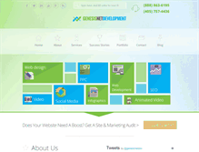 Tablet Screenshot of genesisnetdevelopment.com